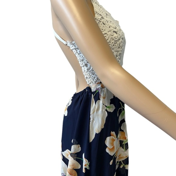 Floral Summer Navy Dress - Picture 3 of 5